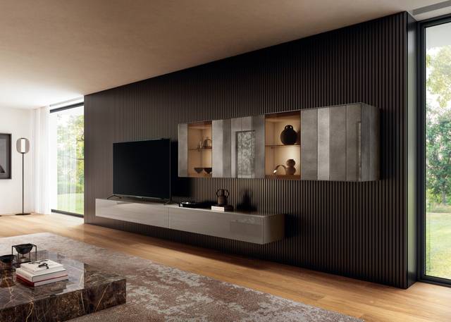 grey-living-room-wall-unit-with-display-cabinets-or-n.o.w.-wall-unit-or-lago Vibrant maximalist living room with layered patterns and textures
